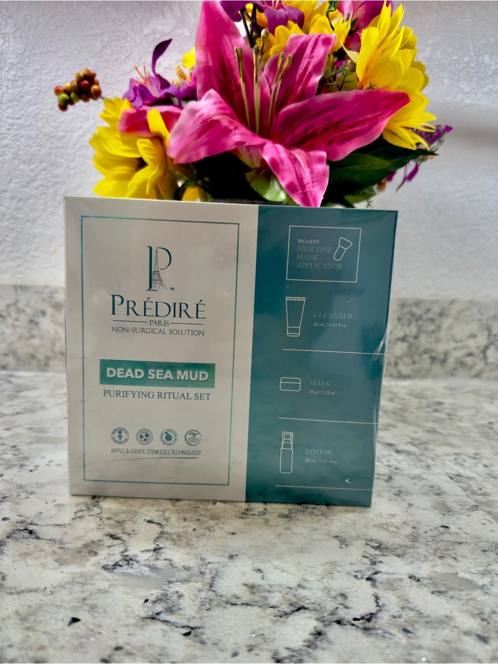 Predire Dead Sea Mud Purifying Ritual Set, Apple & Grape Stem Cell,Travel Size